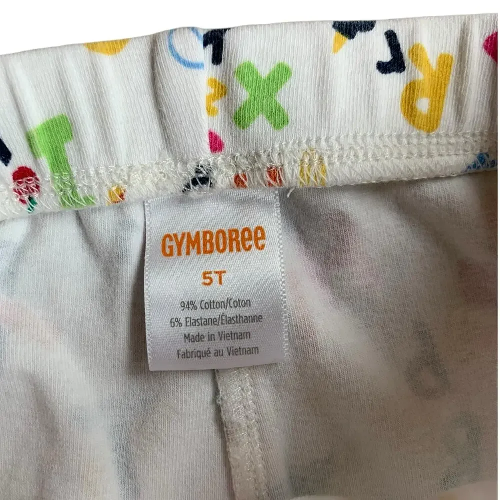 Gymboree Alphabet Back to School Knit Leggings